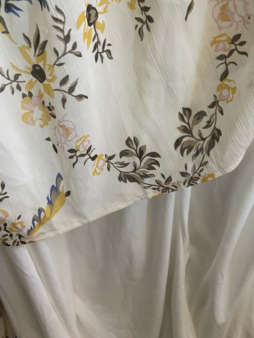 NWT Arula Size B 2X Ivory Floral Tiered Maxi Dress Boho - Picture 8 of 13